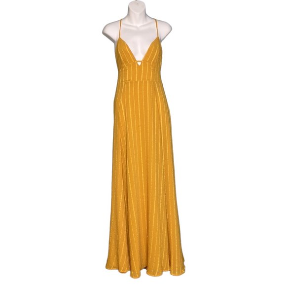 Lulus Elevate Light Embroidered Maxi Dress in Yellow - Picture 2 of 6